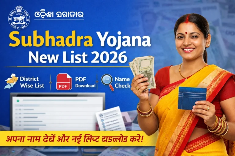 Subhadra Yojana New List 2026
